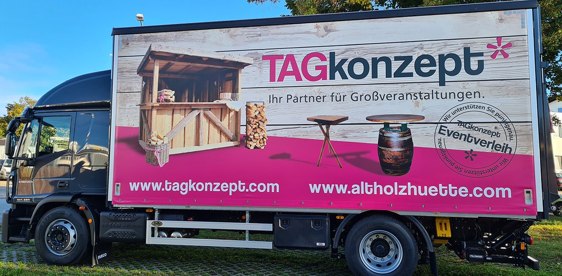 Pritschenaufbau mit Ladebordwand