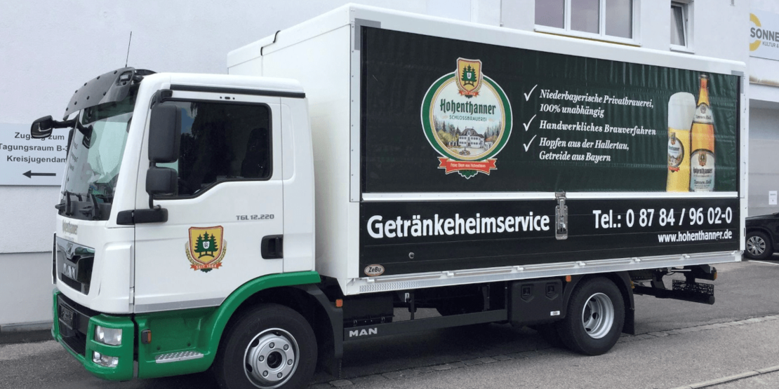 ZeBu Fahrzeugbau - Rollplanenaufbau mit integrierter Ladungssicherung Code XL Getränkeaufbau ZeBu Fahrzeugbau